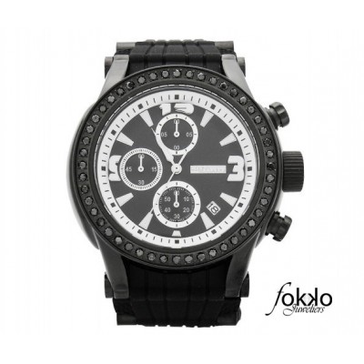 Joe Rodeo horloge zwarte diamanten