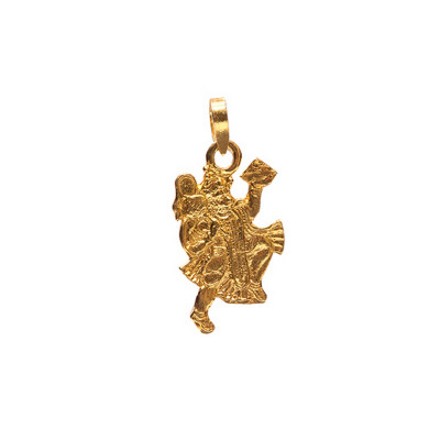 Gouden hindoestaanse Hanuman hanger