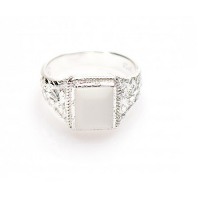 Surinaamse ring met witte steen | Surinaamse ring | Winti ring