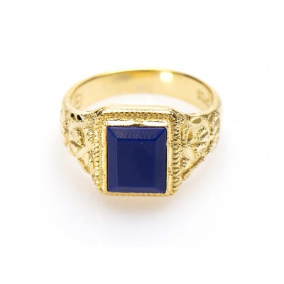 Surinaamse ring blauwe steen | Surinaamse ring | Surinaamse sieraden