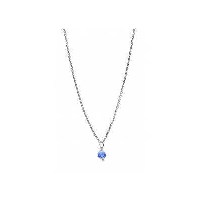 Lontai ketting met blauwe kraal | Surinaamse ketting