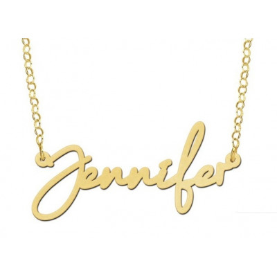 Goedkope gouden naamketting | 14 karaats gouden naamketting