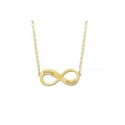 Gouden infinity ketting | Gouden naamketting